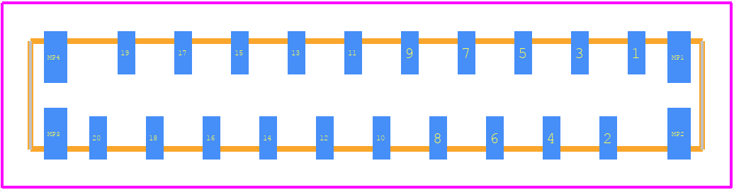 FH12-20S-1SVA(54) - Hirose PCB footprint - Other - Other - FH12-20S-1SVA(54)-1