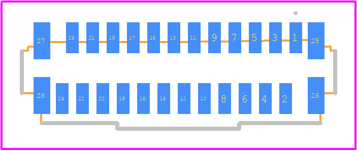 FH12-24S-0.5SVA(54) - Hirose PCB footprint - Other - Other - FH12-24S-0.5SVA(54)-3