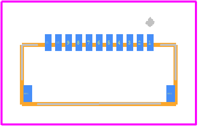 FH34SRJ-11S-0.5SH(99) - Hirose PCB footprint - Other - Other - FH34SRJ-11S-0.5SH(99)-2