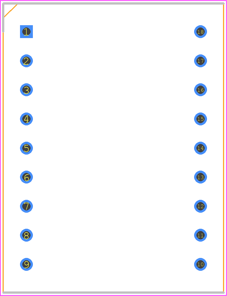 ELD-512SYGWA/S530-E2 - Everlight PCB footprint - Dual-In-Line Sockets - Dual-In-Line Sockets - 18-DIP_2023