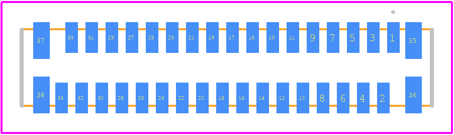 FH12-34S-0.5SVA(54) - Hirose PCB footprint - Other - Other - FH12-34S-0.5SVA(54)-2