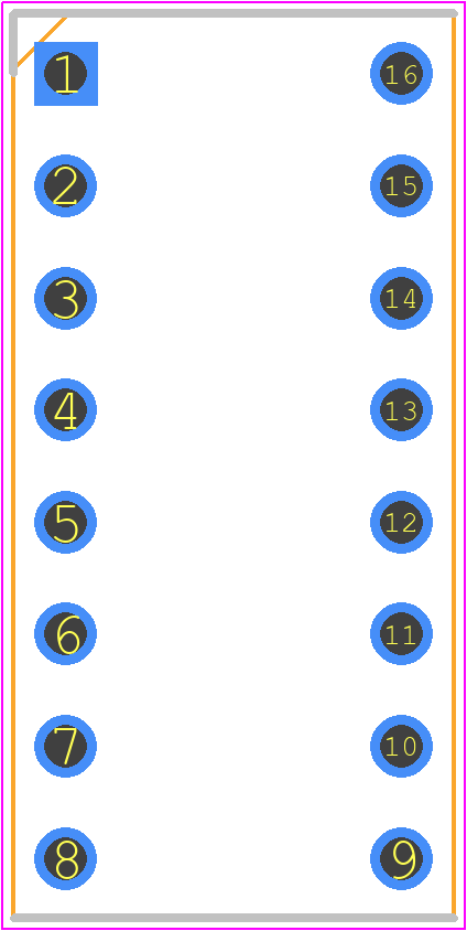 1-2199298-4 - TE Connectivity PCB footprint - Dual-In-Line Sockets - Dual-In-Line Sockets - 1-2199298-4-1