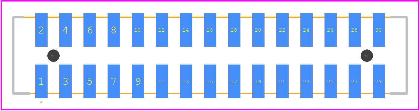 87832-3020 - Molex PCB footprint - Other - Other - 87832-3020-2