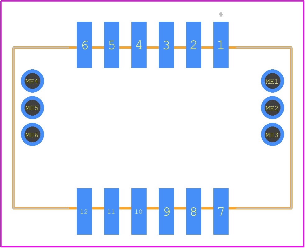 GT25-12DP-2.2V(01) - Hirose PCB footprint - Other - Other - GT25-12DP-2.2V(01)-2