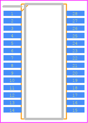 BQ2063DBQG4 - Texas Instruments PCB footprint - Small Outline Packages - Small Outline Packages - DBQ (R-PDSO-G28)_1