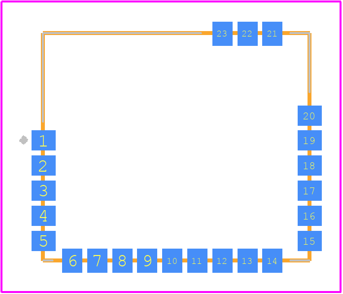 SPBTLE-1S - STMicroelectronics PCB footprint - Other - Other - SPBTLE-1S