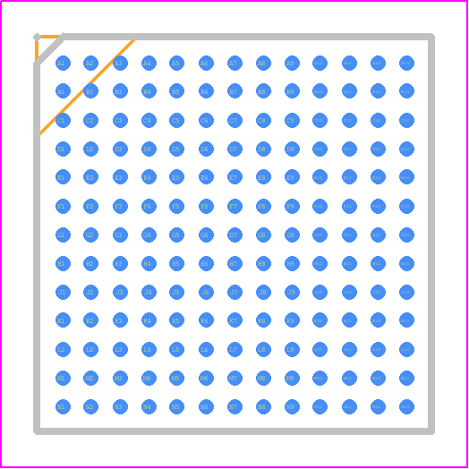 PIC32MZ2064DAB169T-I/HF - Microchip PCB footprint - BGA - BGA - 169-Ball Low Profile Fine Pitch Ball Grid Array (HF) - 11x11x1.4 mm Body