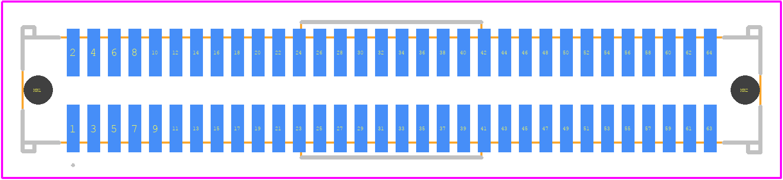 0714360464 - Molex PCB footprint - Other - Other - 0714360464-2