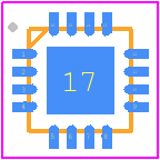 RFFM8528 - Qorvo PCB footprint - Quad Flat No-Lead - Quad Flat No-Lead - RFFM8528