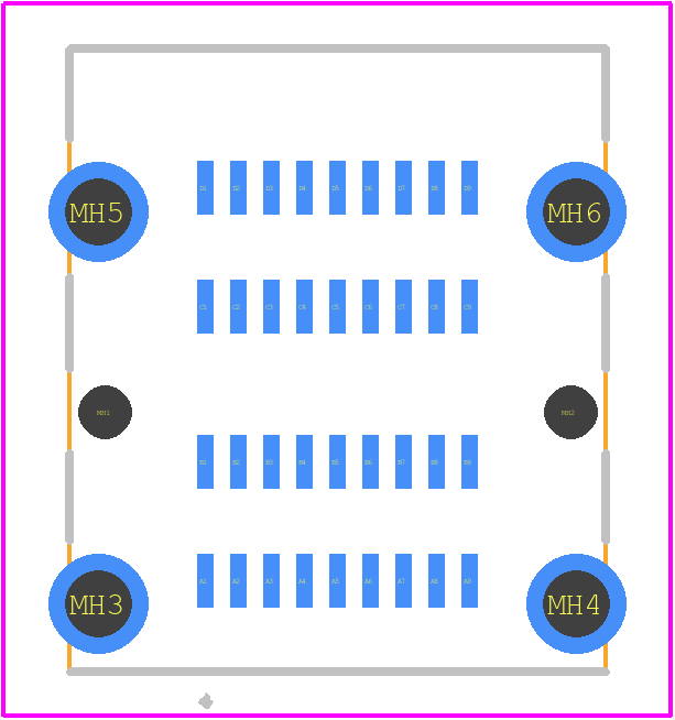 G40H2132211HR - Amphenol PCB footprint - Other - Other - G40H2132211HR-3