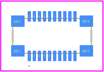55650-0288 - Molex PCB footprint - Other - Other - 55650-0288-1