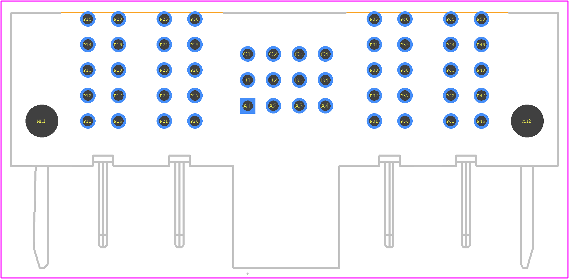 1724530412 - Molex PCB footprint - Other - Other - 1724530412-1