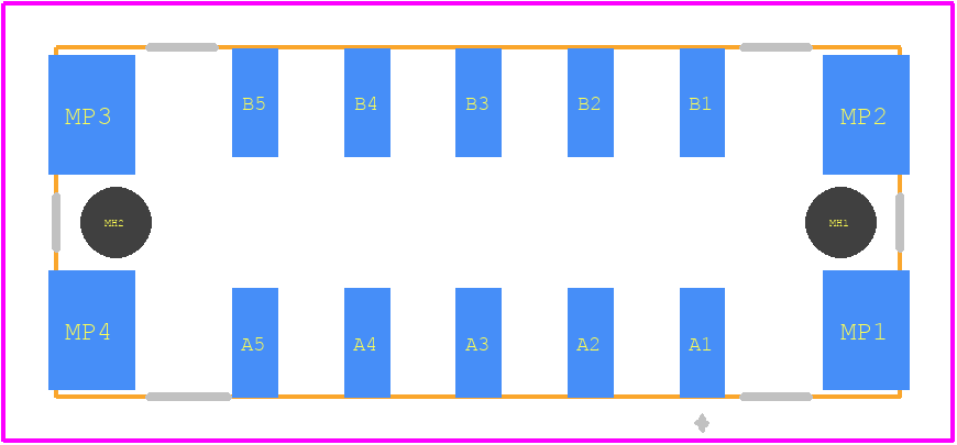 474009 - TE Connectivity PCB footprint - Other - Other - 474009-1
