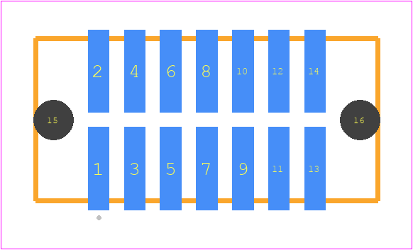 TFC-107-02-L-D-A - SAMTEC PCB footprint - Other - Other - TFC-107-02-XX-D-A