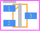 DTC043EUBTL - ROHM Semiconductor PCB footprint - SOT23 (3-Pin) - SOT23 (3-Pin) - SOT-323_UMT3F