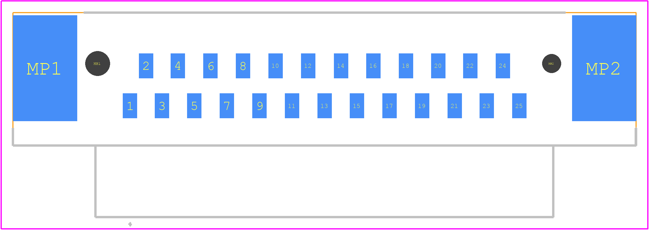 1-1740199-2 - TE Connectivity PCB footprint - Other - Other - 1-1740199-2-1