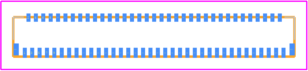 FH26W-71S-0.3SHW(97) - Hirose PCB footprint - Other - Other - FH26W-71S-0.3SHW(97)-2