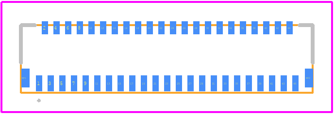 FH26W-45S-0.3SHW(97) - Hirose PCB footprint - Other - Other - FH26W-45S-0.3SHW(97)-2