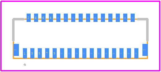 FH26W-31S-0.3SHW(97) - Hirose PCB footprint - Other - Other - FH26W-31S-0.3SHW(97)-1