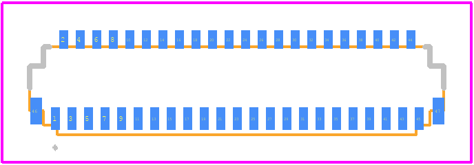 FH26W-45S-0.3SHW(60) - Hirose PCB footprint - Other - Other - FH26W-45S-0.3SHW(60)-4