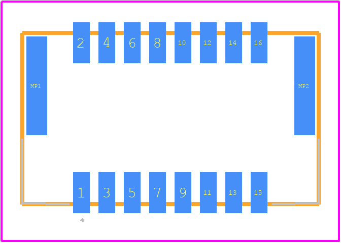 505448-1671 - Molex PCB footprint - Other - Other - 505448-1671-2