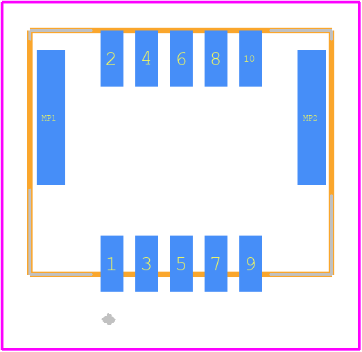 505448-1071 - Molex PCB footprint - Other - Other - 505448-1071-4