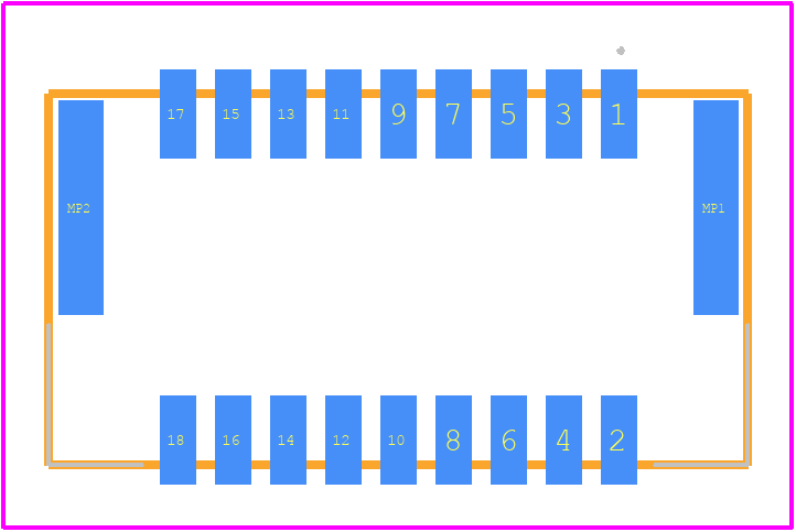 505448-1871 - Molex PCB footprint - Other - Other - 505448-1871-2