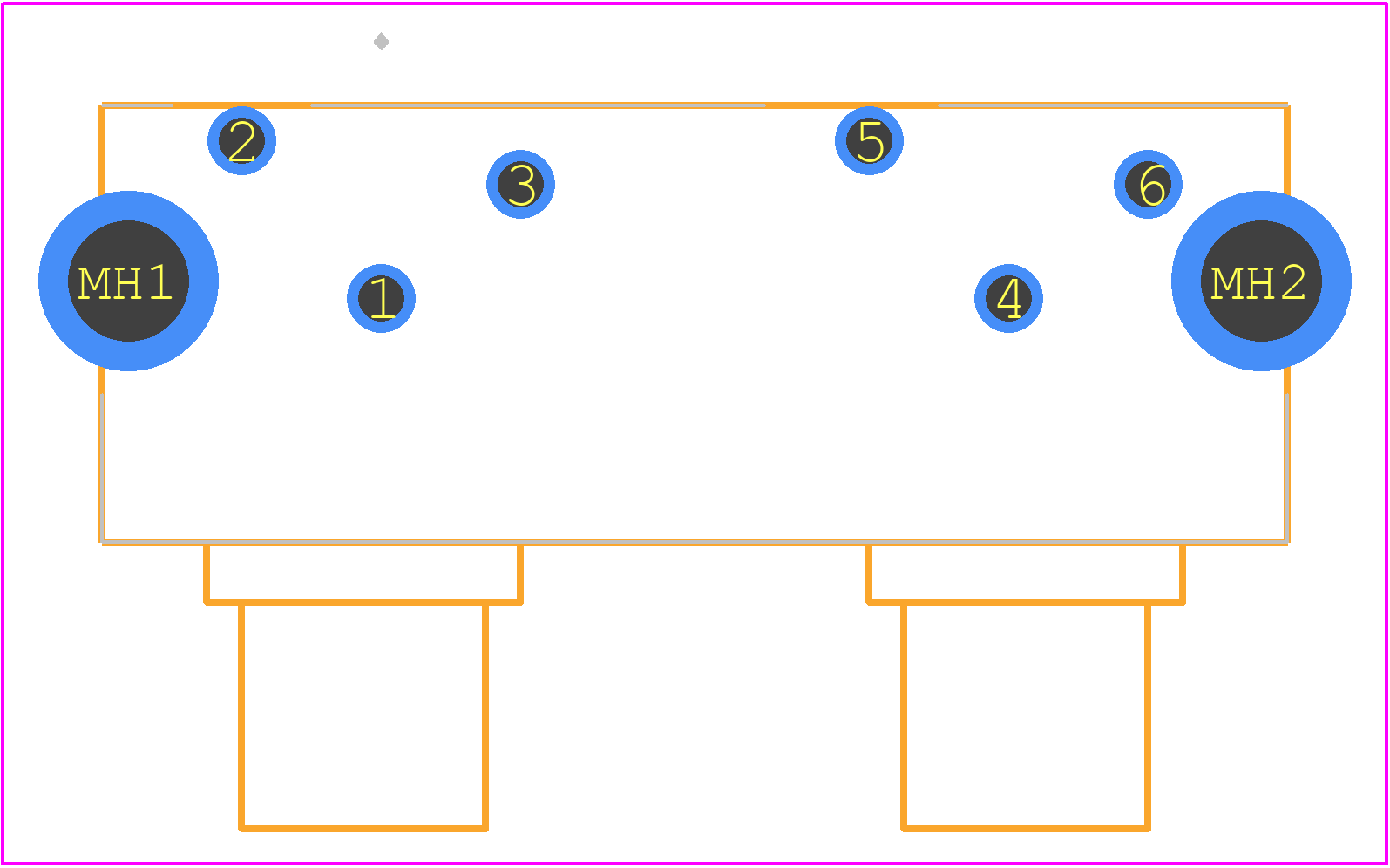 KLP42X-61-WW/RR - Kycon PCB footprint - Other - Other - KLP42X-61-WW/RR-2