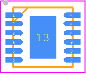 SX8651IWLTRT - SEMTECH PCB footprint - Small Outline No-lead - Small Outline No-lead - SX8651IWLTRT