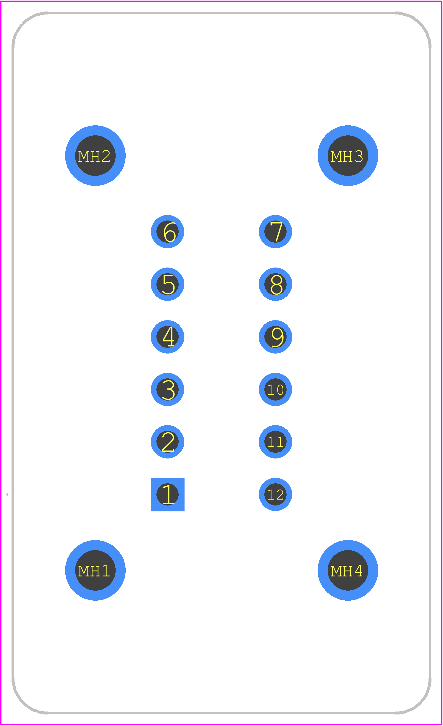 DT15-12PC-B016 - TE Connectivity PCB footprint - Other - Other - DT15-12PC-B016-4