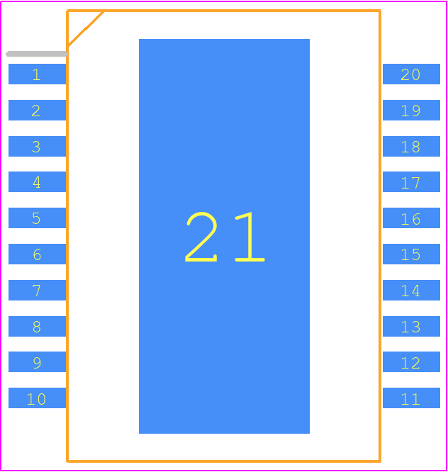 TLE82092SAAUMA1 - Infineon PCB footprint - Small Outline Packages - Small Outline Packages - TLE82092SAAUMA1