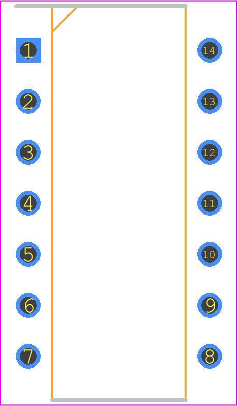 MPQ3467 - Central Semiconductor PCB footprint - Dual-In-Line Packages - Dual-In-Line Packages - TO-116