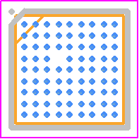 BD7185AGWL-E2 - ROHM Semiconductor PCB footprint - BGA - BGA - BD7185AGWL