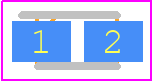 SML-M13DTT86 - ROHM Semiconductor PCB footprint - LED Moulded - LED Moulded - 20125 (0805) 2.0×1.25mm (t=0.8mm)
