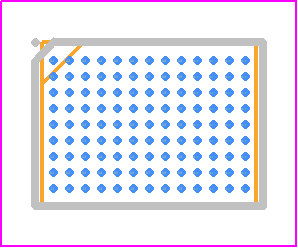 WM8998ECS/R - Cirrus Logic PCB footprint - BGA - BGA - 117 BALL W-CSP PACKAGE 5.348 x 4.088 x 0.574 mm BODY, 0.40 mm BALL PITCH
