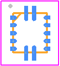 EP5348UI - Intel PCB footprint - Quad Flat No-Lead - Quad Flat No-Lead - QFN14