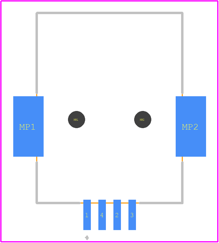KUSBX-SMT-BS1N-B30 - Kycon PCB footprint - Other - Other - KUSBX-SMT-BS1N-B30-2