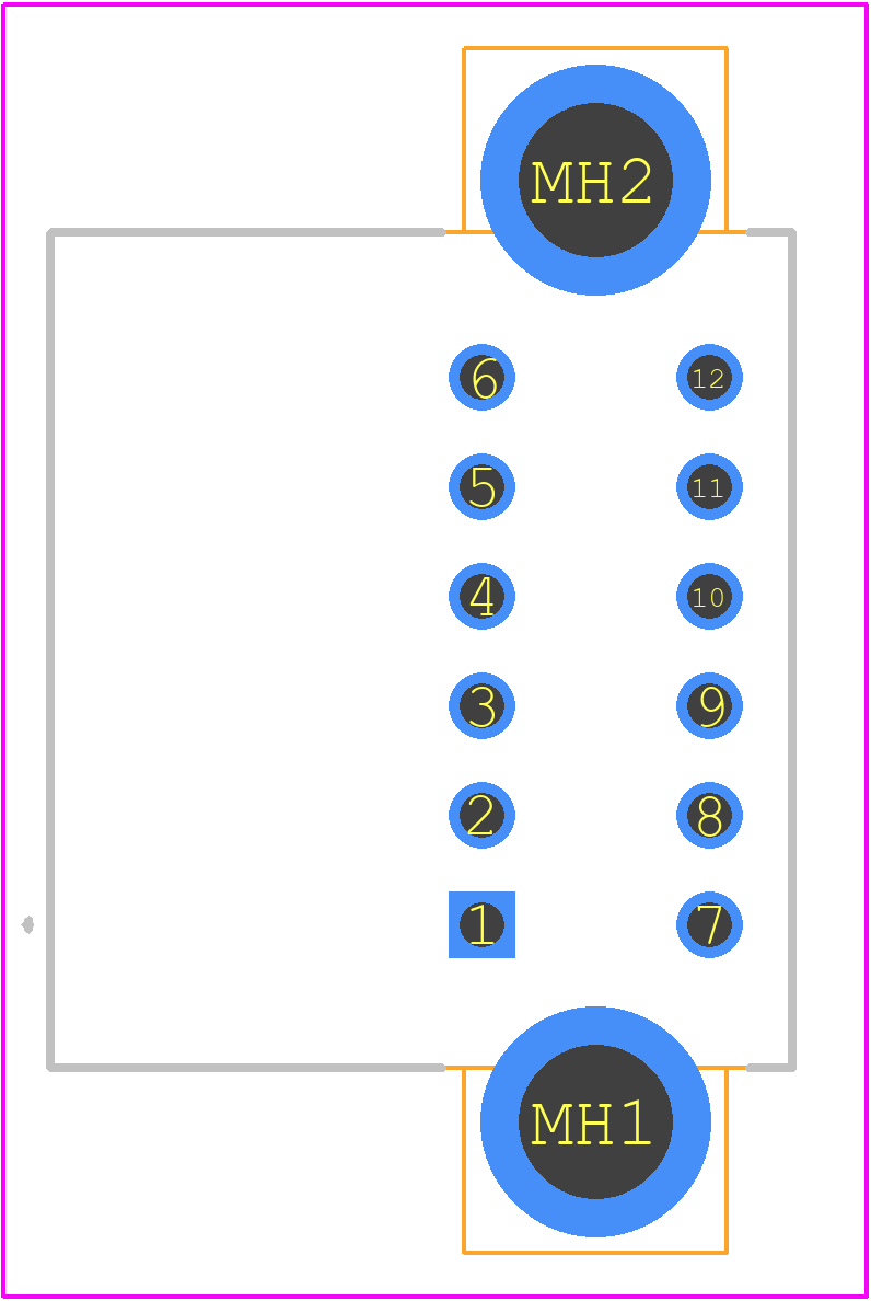 174973-2 - TE Connectivity PCB footprint - Other - Other - 174973-2-1