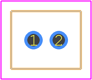DF1B-2P-2.5DSA(01) - Hirose PCB footprint - Other - Other - DF1B-2P-2.5DSA(01)-1