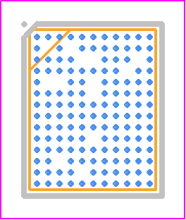 BCM43340HKUBGT - Infineon PCB footprint - BGA - BGA - 141-Ball WLBGA