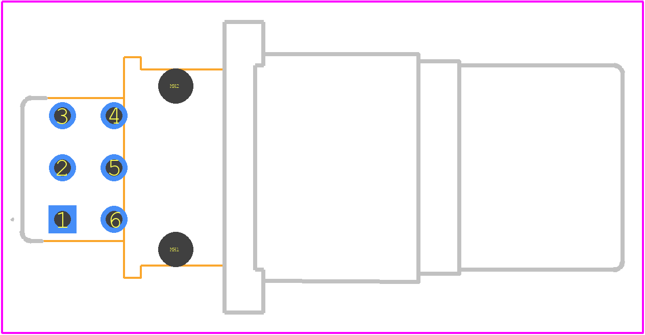 D369-B66-NP4 - TE Connectivity PCB footprint - Other - Other - D369-B66-NP4-3