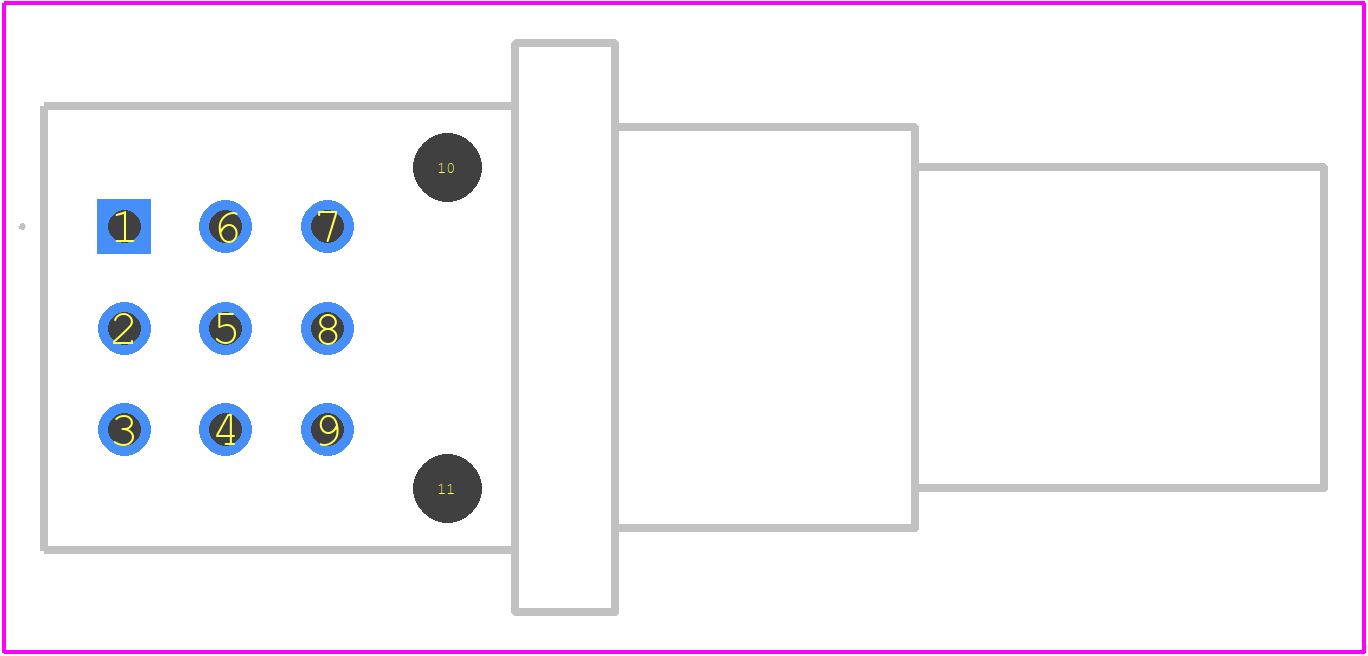 D369-B99-NS4 - TE Connectivity PCB footprint - Other - Other - D369-B99-NS4-3