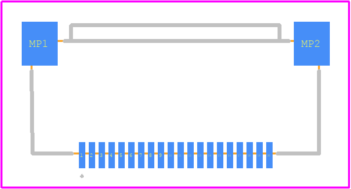 FH28D-20S-0.5SH(98) - Hirose PCB footprint - Other - Other - FH28D-20S-0.5SH(98)-2