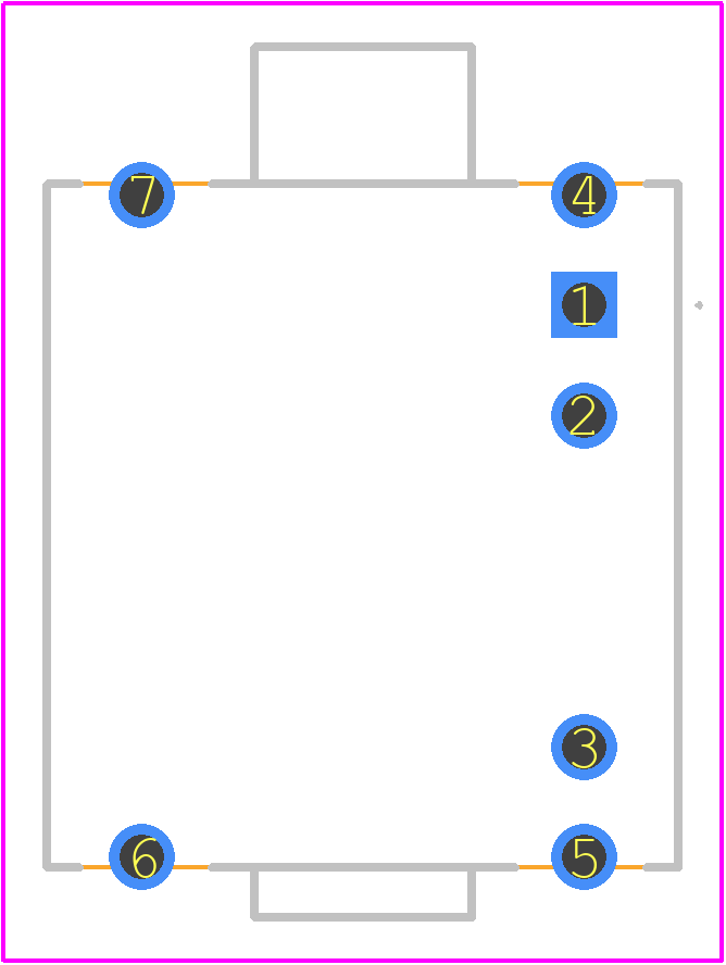 SK12BG13 - NKK Switches PCB footprint - Other - Other - SK12BG13-3