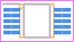 MAX868EUB+T - Analog Devices PCB footprint - Small Outline Packages - Small Outline Packages - 10- LEAD MSOP