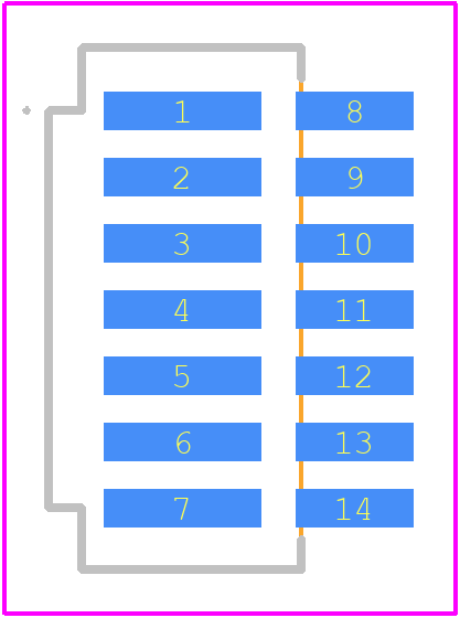 87438-0743 - Molex PCB footprint - Other - Other - 87438-0743-2