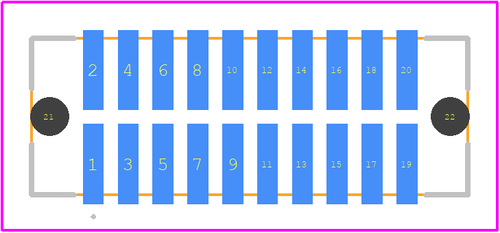 TFC-110-02-F-D-A - SAMTEC PCB footprint - Other - Other - TFC-110-02-F-D-A-1