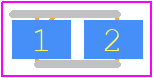 F921C105MPA - Nichicon PCB footprint - Capacitor Moulded Polarised - Capacitor Moulded Polarised - F921C105MPA
