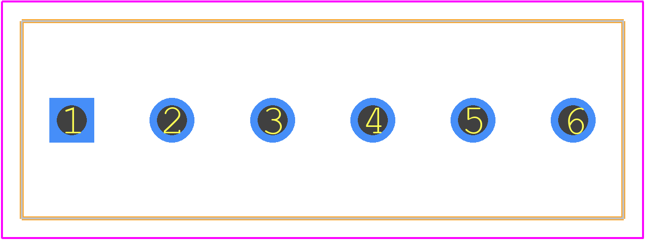 282857-6 - TE Connectivity PCB footprint - Other - Other - 282857-6-1