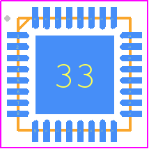 MT6605N - Mediatek PCB footprint - Quad Flat No-Lead - Quad Flat No-Lead - MT6605N